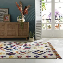 Flair Rugs Hochflor-Teppich FLAIR RUGS "Bohemia", bunt, B:160cm H:20mm L:230cm, Kunstfaser, Teppiche, in farbenfroher Shaggy Berber-Optik