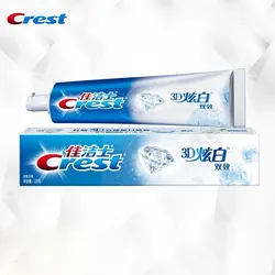 Zahnpasta Crest 3D MICA Double-Effect Zahnpasta Whitening Zahnpasta Solid Teeth Glossy Cool Mint Flavor 120g