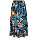 URBAN CLASSICS Midirock Damen Floral Schwarzfruity S