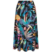 URBAN CLASSICS Midirock Damen Floral Schwarzfruity S