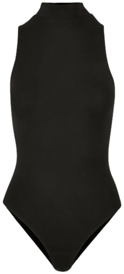 Build Your Brand - Damen Turtleneck Body - Ärmellos - bis Größe 5XL - Black / 3XL