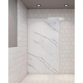 Acezanble Duschrückwand Duschrückwände Wandverkleidung Premium Aluverbundplatte 3mm Alu-Verbundplatte,Marmor,210cm
