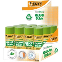 BIC 9192541 ECOlutions Öko Glue Stick Klebestifte – 36 g, 12er Box