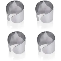 Serviettenring 4er Set - ø4cm - Chromnickelstahl