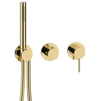 Herzbach MODUL7 Hebelmischer-Fertigset 70.702002.1.03, 2/3 Verbraucher PVD Gold