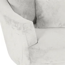 CARRYHOME Sessel Beige, Textil, Füllung: Polyester, Schaumstoffflocken,Polyester, Schaumstoffflocken, 115x72x115 cm, Sitzfläche 360° drehbar, Stühle