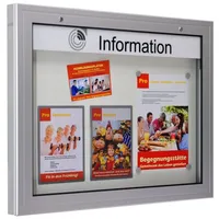 Schaar Design Schaukasten ""K-Serie"", Querformat, 1380x1025x75 mm, Rückwand: Weiß