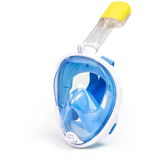 Schnorchelmaske 180° Grad Sicht Vollgesichtsmaske Tauchmaske mit Aktion Kamera-Halterung S/M Blau
