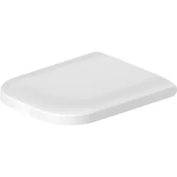 Duravit DU WC-Sitz Happy D.2 mit SoftClose Schar niere edelstahl, weiß