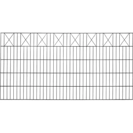 Floraworld Doppelstab-Mattenzaun Comfort 100 x 200 cm anthrazit X