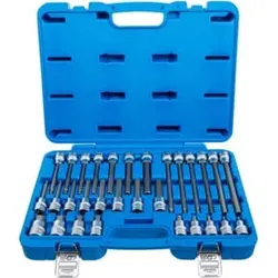 BGS Bit-Einsatz-Satz Antrieb Innenvierkant 12,5 mm Innensechskant 30-tlg.