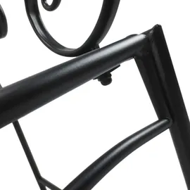 Outsunny Gartenbank 107 x 56 x 92 cm Schwarz