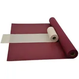 Fachhandel für Vliesstoffe Sensalux Kombi-Set 1 Tischdeckenrolle 1,5m x 25m + Tischläufer 30cm (Farbe nach Wahl) Rolle Bordeaux Tischläufer Creme