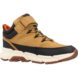 GEOX FLEXYPER Plus Boy Ankle Boot, DK Yellow/Black, 33
