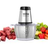 Vevor Zerkleinerer Elektrisch Küchenmaschine Fleischwolf 400 W Multizerkleinerer, 2 L Füllkapazität Standmixer, Mini Universalzerkleinerer für Fleisch, Zwiebeln, Babynahrung, Obst, Gemüse