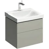 Geberit Waschtischunterschrank 2 Schubladen 58 x 53 x 46 cm Greige Matt