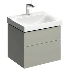 Geberit Waschtischunterschrank 2 Schubladen 58 x 53 x 46 cm Greige Matt