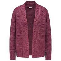 GOLDNER Elegante Grobstrickjacke rot 24