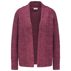 GOLDNER Elegante Grobstrickjacke rot 24
