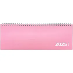 2025 ADINA Tischquerkalender pink 1W 2S Schreibtischkalender Tischkalender 30x10cm