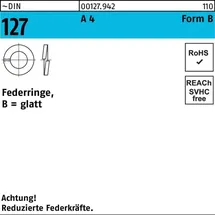 OEM Federring DIN 127 B 5 A 4 100 Stück