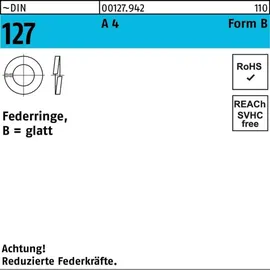 OEM Federring DIN 127 B 5 A 4 100 Stück