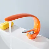 Qiedie - Waschtischarmaturen, Messing, Badezimmer-Waschbecken-Mischbatterie, Einhebelmischer,