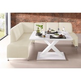 exxpo - sofa fashion Intenso 157 x 91 x 244 cm Naturleder langer Schenkel rechts keramik