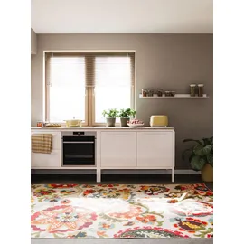 benuta Nest Outdoor-Teppich, Mehrfarbig, Kunststoff, Floral, Rechteckig, 120x170 cm Oeko-Tex® Standard 100, für Fußbodenheizung geeignet, in verschiedenen Größen erhältlich, pflegeleicht, Teppiche & Böden, Teppiche, Outdoorteppiche