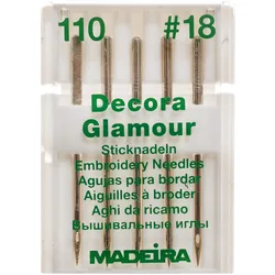 Madeira Stick-Nadeln Glamour & Decora 5er Packung Stärke 110