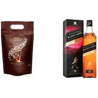 Lindt LINDOR Schokoladen Kugeln Haselnuss, 1 Kg Beutel + Johnnie Walker Sherry Cask 0.7 Liter