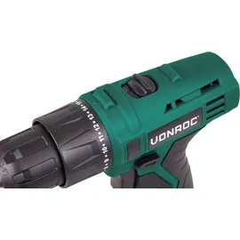 VONROC Akku-Bohrmaschine 16V Inkl. 1.5Ah Akku, Schnellladegerät, 2 Schraubbits