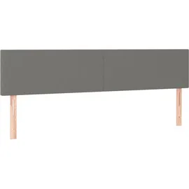 vidaXL Boxspringbett mit Matratze Dunkelgrau 180x200 cm Stoff