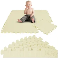 LittleTom 9 Teile Baby Kinder Puzzlematte ab Null - 30x30 Puzzle Spielmatte Krabbelmatte