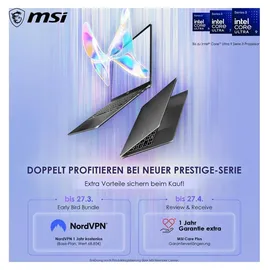 MSI Prestige 16 Flip AI+ 16'' Intel Core Ultra 9 386H 32 GB RAM 4 TB SSD Win11 Home Grau