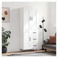 VidaXL Highboard Weiß 69,5x34x180 cm Holzwerkstoff