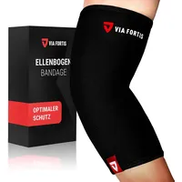 VIA FORTIS Ellenbogenbandage - stützt Ellenbogengelenk & Muskeln (Unisex) - für Sehnenentzündung - Arthritis - als Tennisarm Bandage - Golfearm