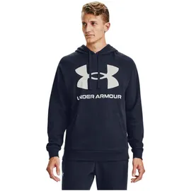 Under Armour Rival Fleece Big Logo Hoodie Herren 410 midnight navy/onyx white M