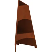 vidaXL Feuerplatz Ø 95 cm Braun