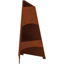 vidaXL Feuerplatz Ø 95 cm Braun