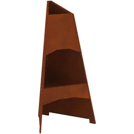 vidaXL Feuerplatz Ø 95 cm Braun