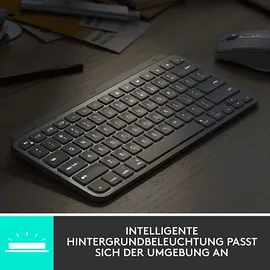 Logitech MX Keys Mini für Mac DE hellgrau