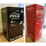 6 teiliges Coca Cola Kühlschrank Aufkleber Set 10 Cent - Farbauswahl - Rot matt