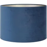 Light & Living Lampenschirm Zylinder Velours Blau Ø 35cm