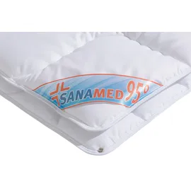 fan Kunstfaserbettdecke "Sanamed 95", weiß, B:155cm L:220cm, Bezug: 100% Polyester. Füllung: 100% Polyester, Bettdecken, kochfest und langlebig