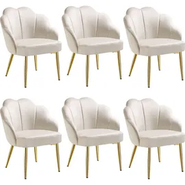 Tectake tectake® Cocktailsessel, gepolstert, mit Samtbezug, runde, pulverbeschichtete Stahlbeine, 66 x 62 x 80,5 cm