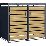 Phoenix Mülltonnenbox GB2213 130 x 80 x 110 cm silber