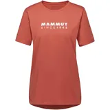 Mammut Damen T-Shirt, XS, Orange, Sportshirt Kurzarm, Trainingsshirt, aus 50 Prozent Baumwolle