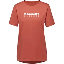 Mammut Damen T-Shirt, XS, Orange, Sportshirt Kurzarm, Trainingsshirt, aus 50 Prozent Baumwolle