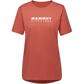 Mammut Damen T-Shirt, XS, Orange, Sportshirt Kurzarm, Trainingsshirt, aus 50 Prozent Baumwolle